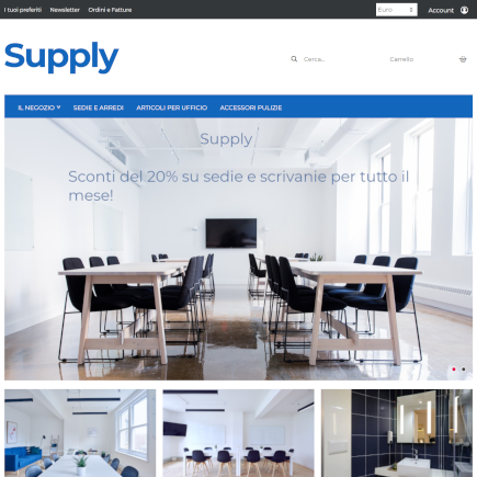 Template ecommerce Supply