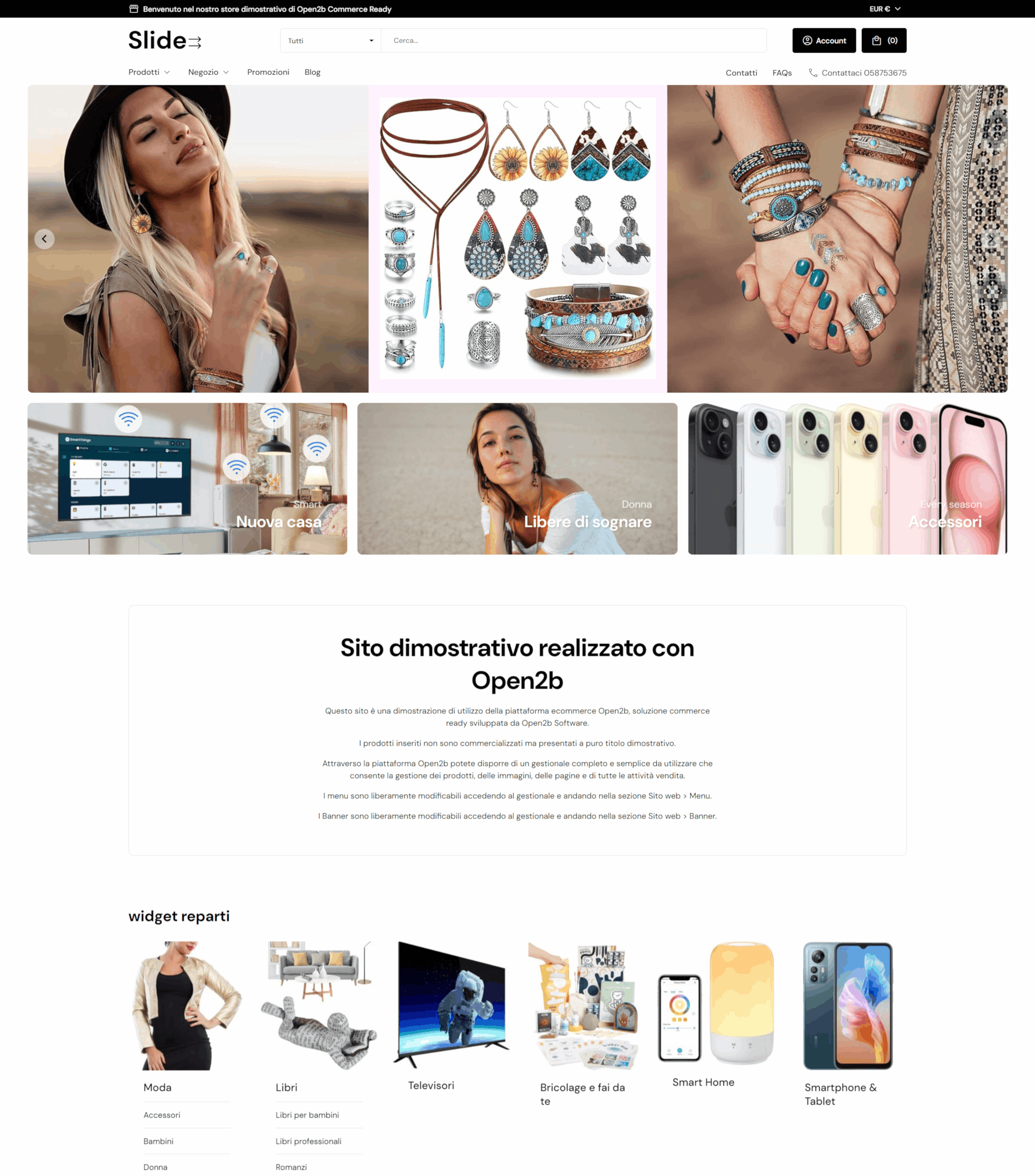 Template ecommerce Slide